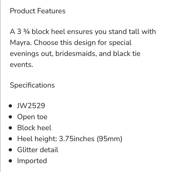 Jewel Badgley Mischka Mayra Heel - Gold Glitter - Picture 12 of 12